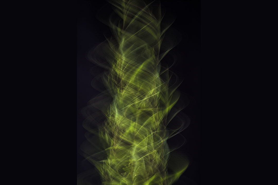 Hugging between rotating leaves