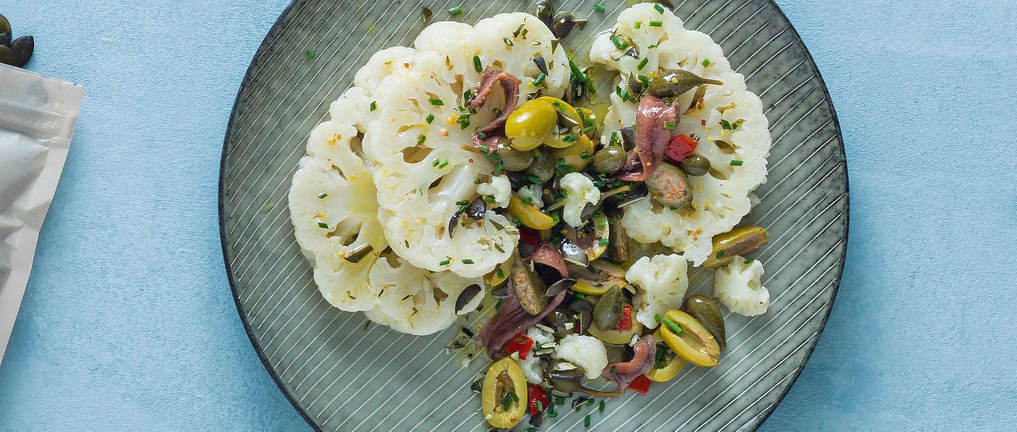 Insalata di cavolfiore con semi di zucca