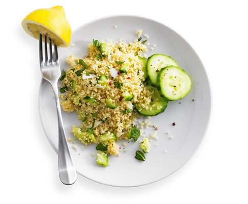 Couscous ai cetrioli e alla menta